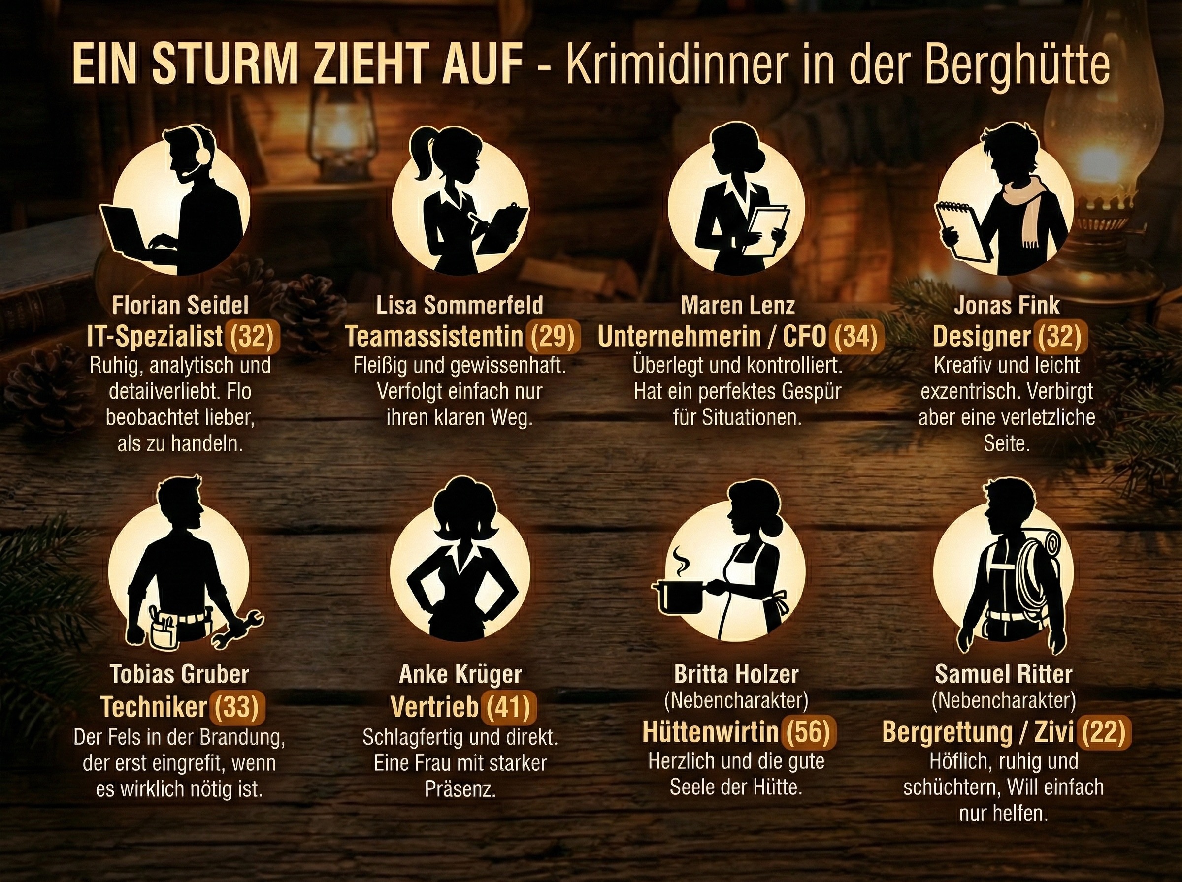 Charaktervorstellungen Übersicht